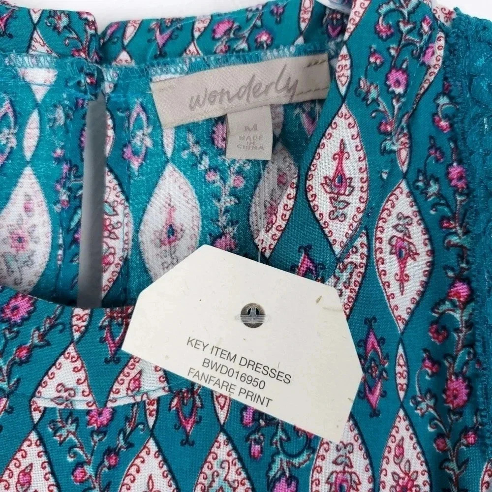 Wonderly lace trim print dress - Picture 6 of 12